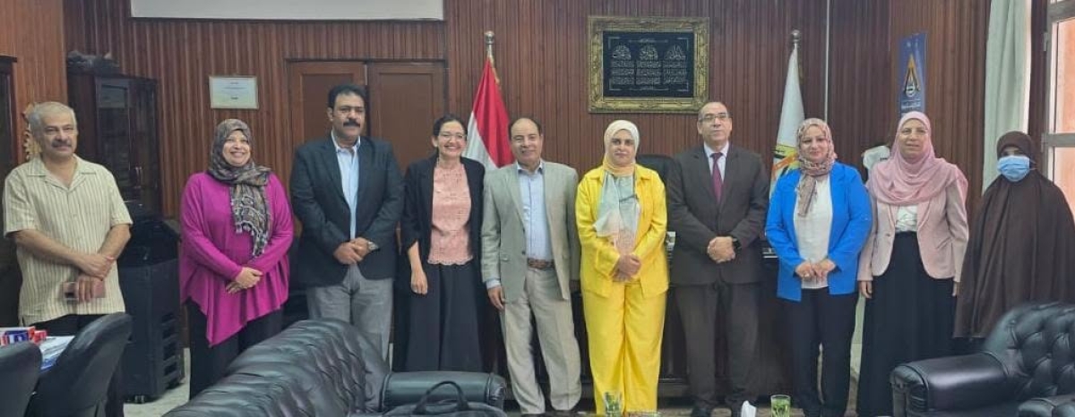 زيارة الدعم الفني والمتابعة لكلية الهندسة ببنها